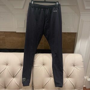 AA:  Brooks Women's Sz LARGE Running Black Retro Warm Jogging Pants Dryline